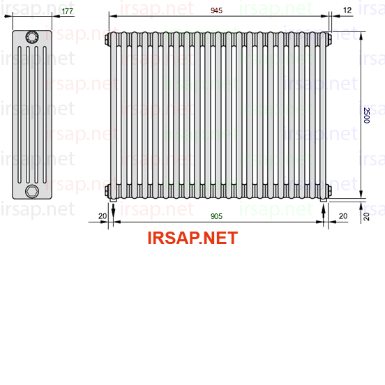 Радиатор IRSAP Tesi 52500/21 T16 CL 01
